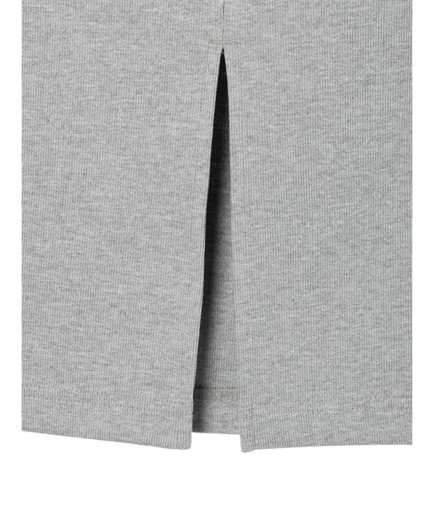 CRAFT STANDARD BOUTIQUE リブロングスカート Light Gray Mixture