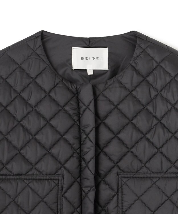 BEIGE， 【WEB限定・洗える】COINTET / 中綿キルティングコート Black