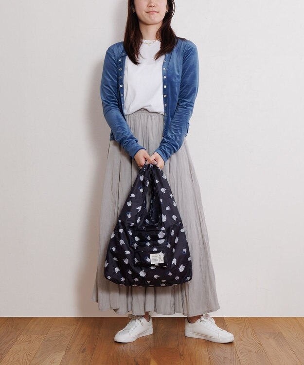 ACE BAGS & LUGGAGE 【折り畳み】 HAyU × ace. マルシェバッグ エコバッグ 猫柄 23L 17871 ネコヘッドB