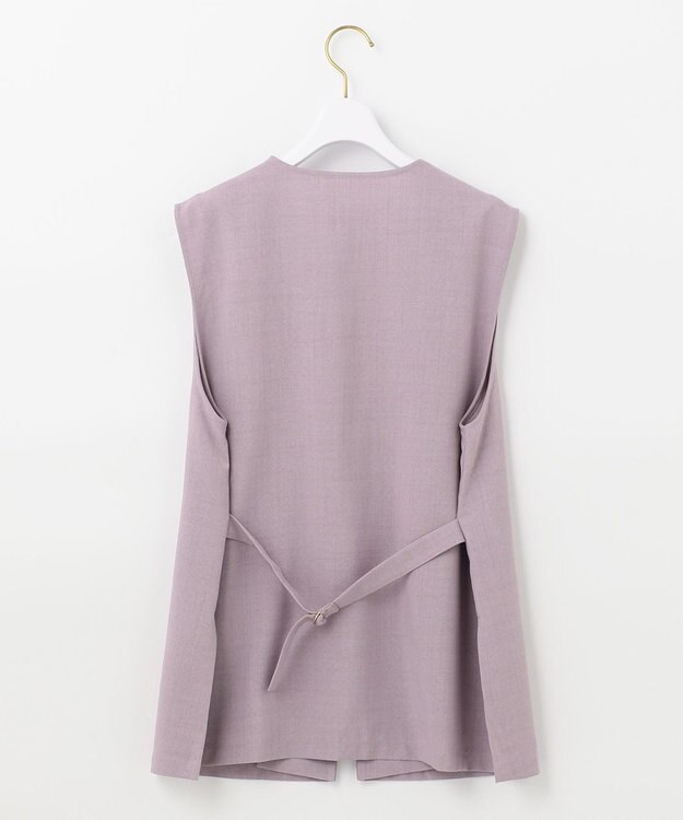 ANY SIS 【セットアップ対応】リネンライク ジレ ラベンダー