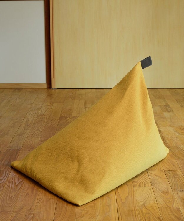 ビーズクッション tetra 高耐久性でペットも安心 tetra LEON（レオン）ビーズクッション サフランイエロー