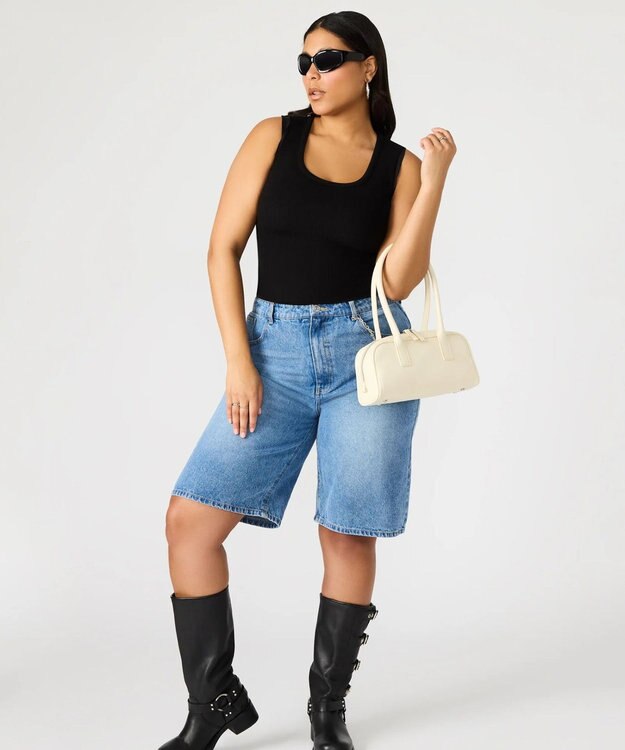 STEVE MADDEN BANISE スクエアフォルムバッグ ボーン