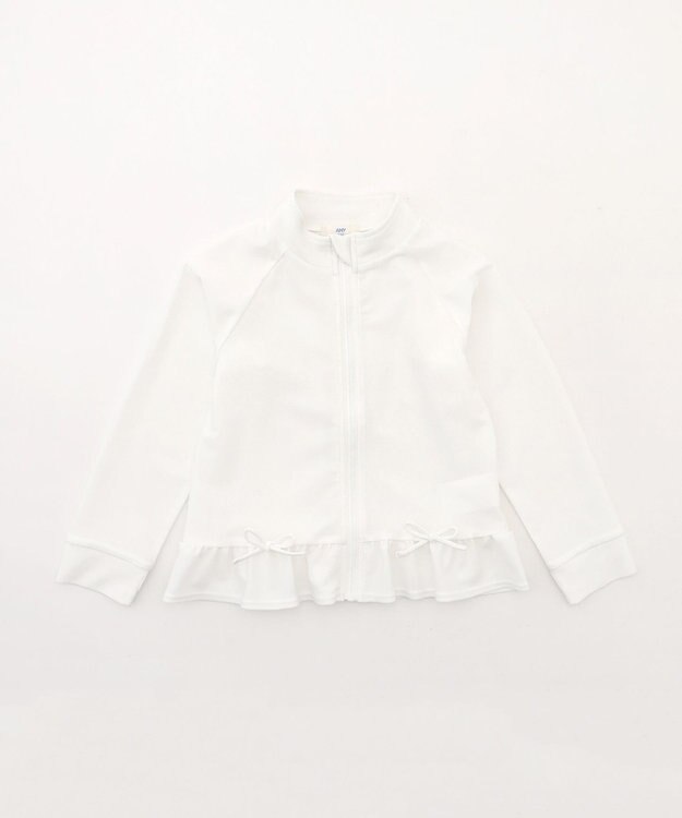 ANY KIDS 【UVカット】フリルラッシュガード エクリュ