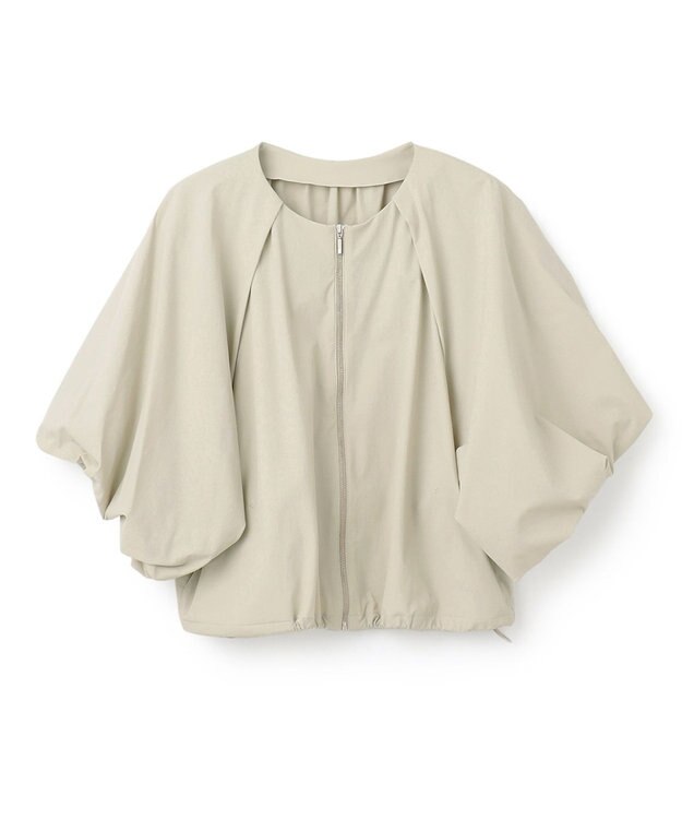 uncrave 【撥水・接触冷感・UVカット・洗濯機洗い可】マルチファンクションナイロン ２WAYブルゾン（uncrave STANDARD） ライトベージュ