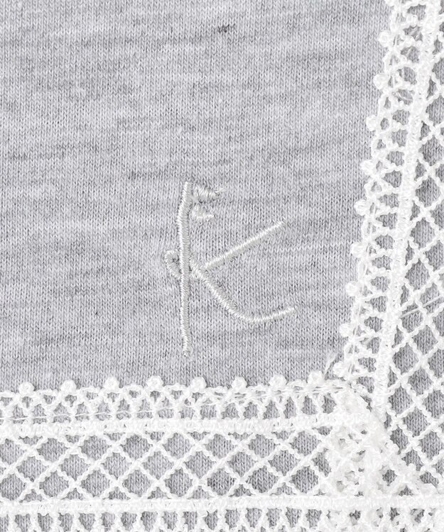 組曲 KIDS 【UVカット】【110-140㎝】セーラーレース ワンピース グレー