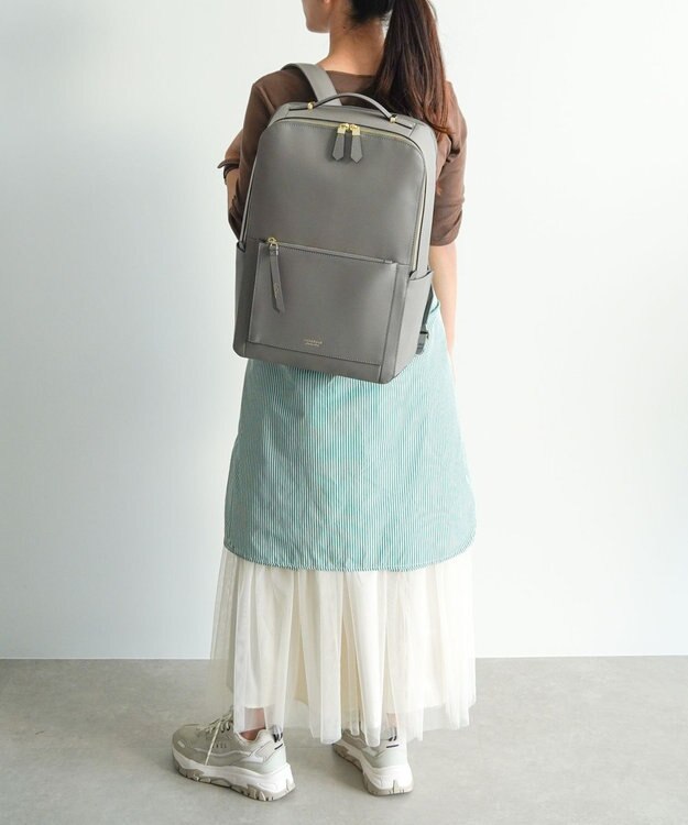 ACE BAGS & LUGGAGE Jewelna Rose ウェールズ リュック B4サイズ 15.6インチ収納 本革 11975 ジュエルナローズ グレー