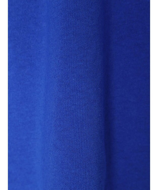 earth music&ecology レースプリントボーダープルオーバー Royal Blue