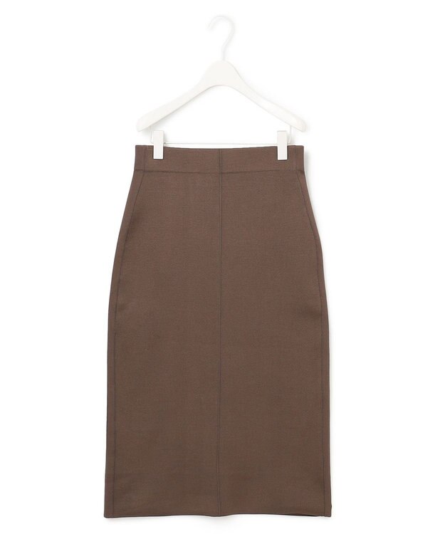 ICB 【洗える】シンセティックヤーンスムース ニットスカート モカ系