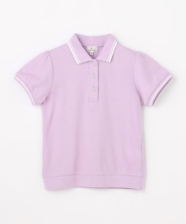 組曲 KIDS 【110-140㎝】 カノコポロシャツ ラベンダー