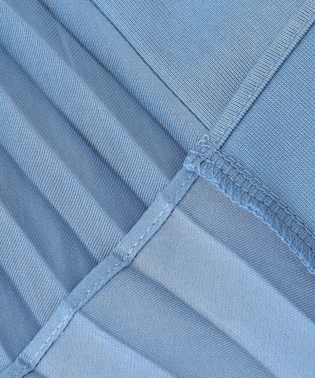 J.PRESS LADIES コンパクトトリコット バックプリーツ カットソー ブルー系