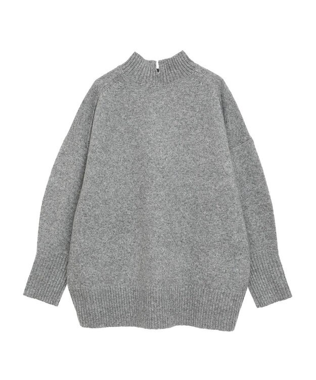 AMERICAN HOLIC モックネックコクーンニットプルオーバー Gray Mixture