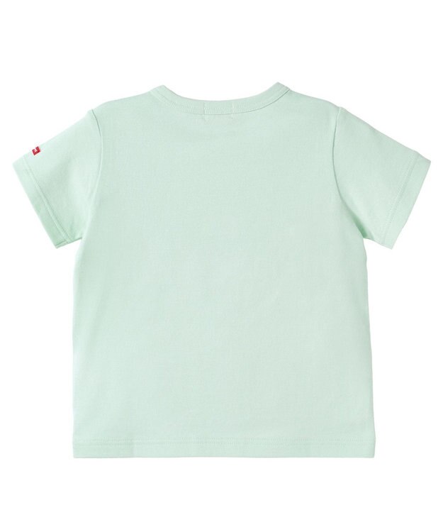 MIKI HOUSE HOT BISCUITS 【80-120cm】プリント 半袖Tシャツ アイスグリーン