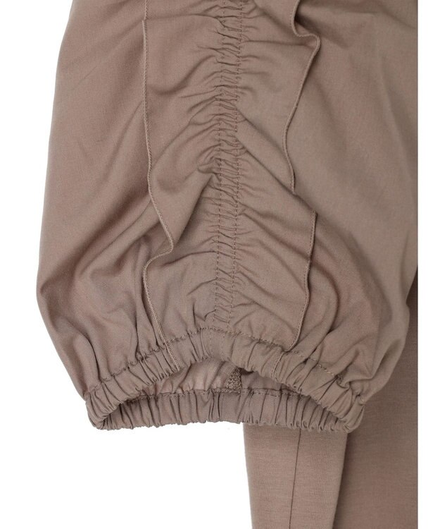 Green Parks ・ＥＬＥＮＣＡＲＥ　ＤＵＥ　ラッフルパフＴＥＥ Gray Beige