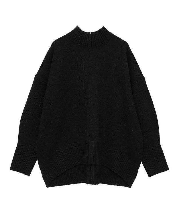 AMERICAN HOLIC モックネックコクーンニットプルオーバー Black