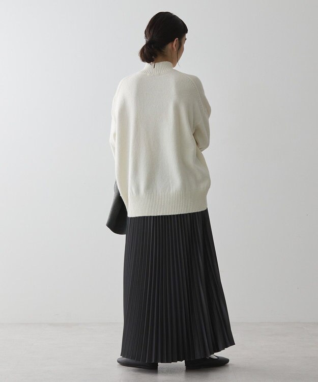 AMERICAN HOLIC モックネックコクーンニットプルオーバー Ivory