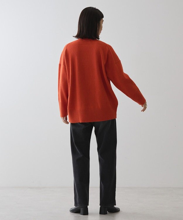 AMERICAN HOLIC モックネックコクーンニットプルオーバー Red