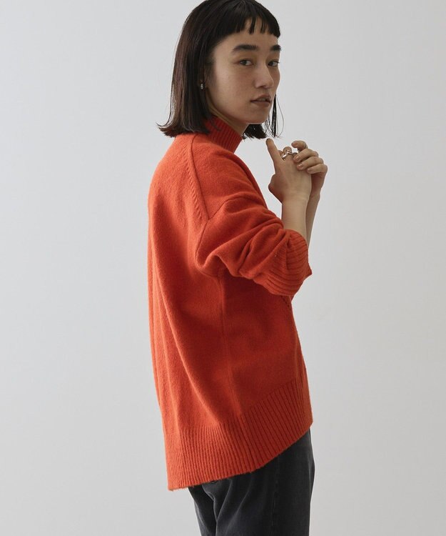 AMERICAN HOLIC モックネックコクーンニットプルオーバー Red