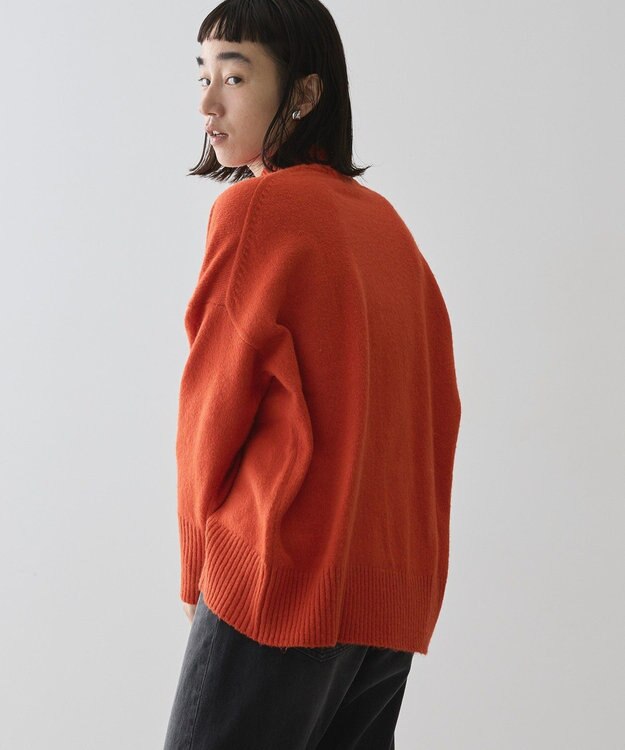 AMERICAN HOLIC モックネックコクーンニットプルオーバー Red