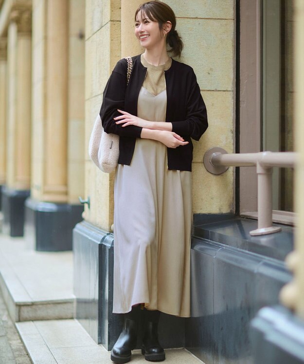 23区 VIOLAｄ’ORO エコムートン チェーンショルダー トートバッグ アイボリー系