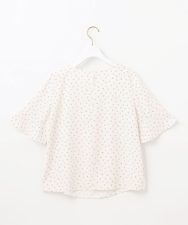 ANY SIS L 【洗える】ラッフルフレアビジュー ブラウス アイボリーベース