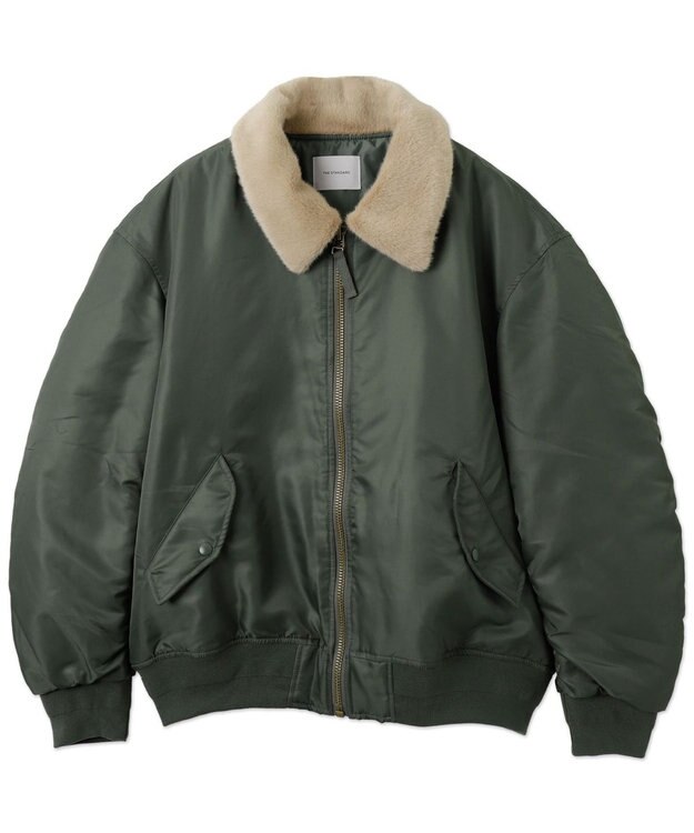 WEGO 【ユニセックス着用ITEM】フライトジャケット カーキ