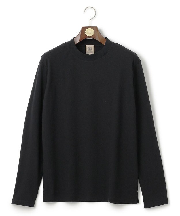 J.PRESS MEN オンでもオフでも品よく快適に【UVカット / 接触冷感 / 吸水速乾】【J.PRESS PREMIUM JERSEY】無地 ロングスリーブTシャツ ブラック系