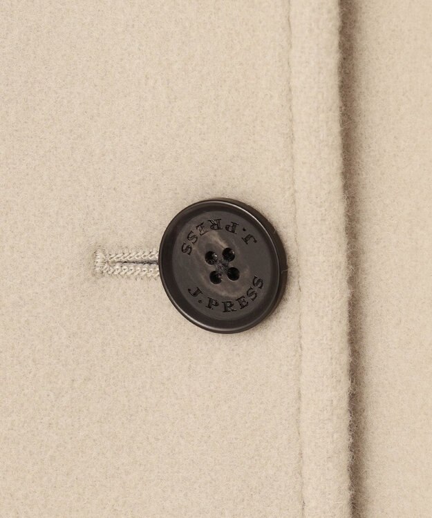 J.PRESS LADIES Jackal 140s ソフトメルトン Pコート ベージュ系