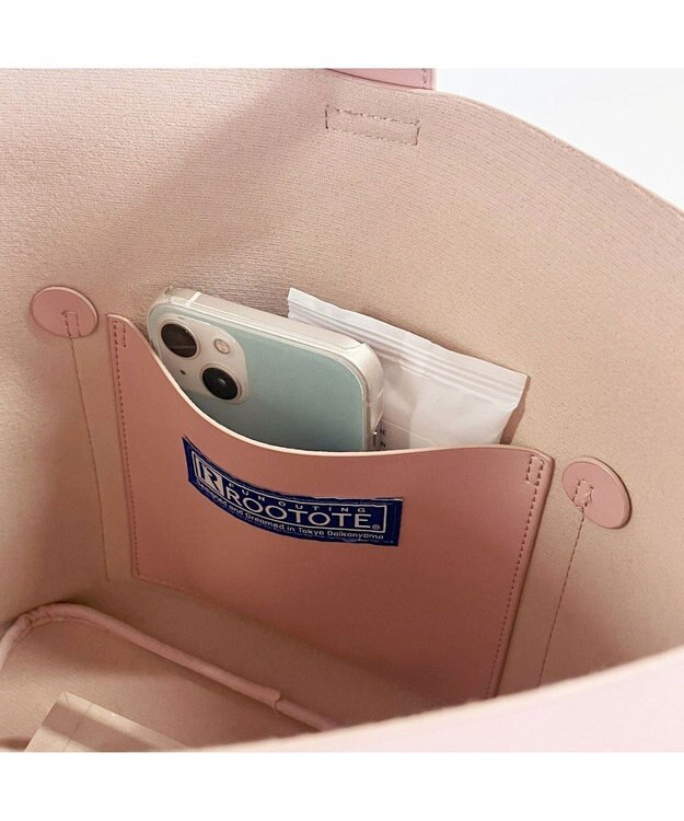 ROOTOTE 1055【ショルダー付きワンハンドル】LT.デリ.ポイント.ショルダー-B 01：パウダーピンク