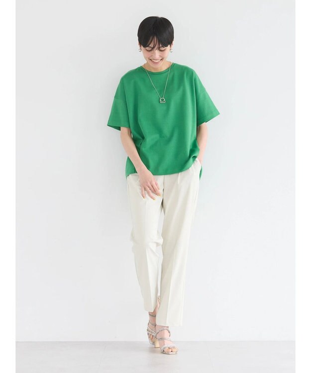 AMERICAN HOLIC 接触冷感バックタックポンチプルオーバー Green