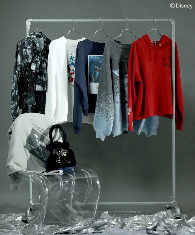 Green Parks ＦＡＮＴＡＳＩＡ／総柄ボウタイブラウス Black