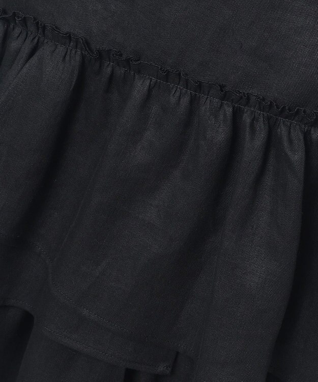 23区 【R(アール)】リネンツイル スカート ブラック系