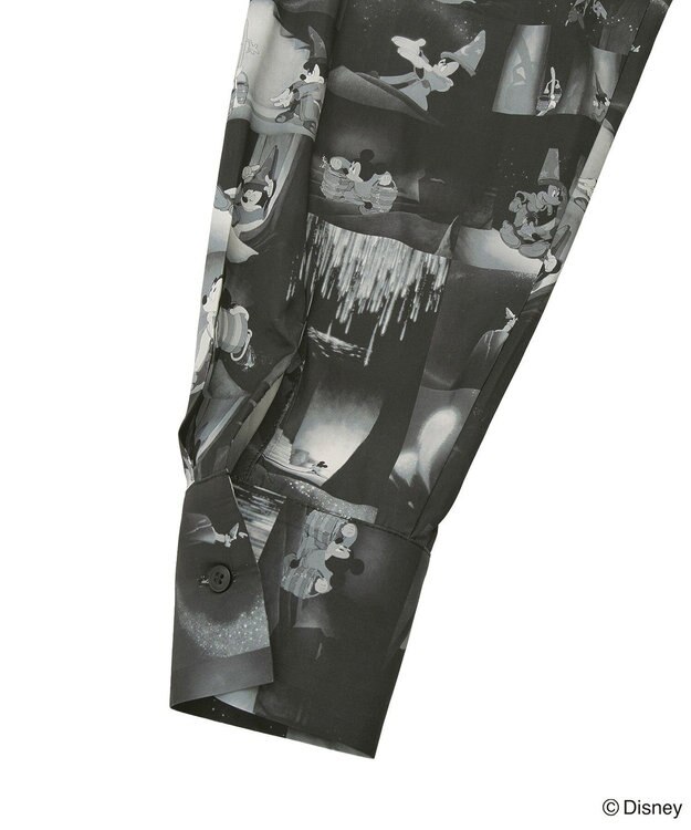 Green Parks ＦＡＮＴＡＳＩＡ／総柄ボウタイブラウス Black