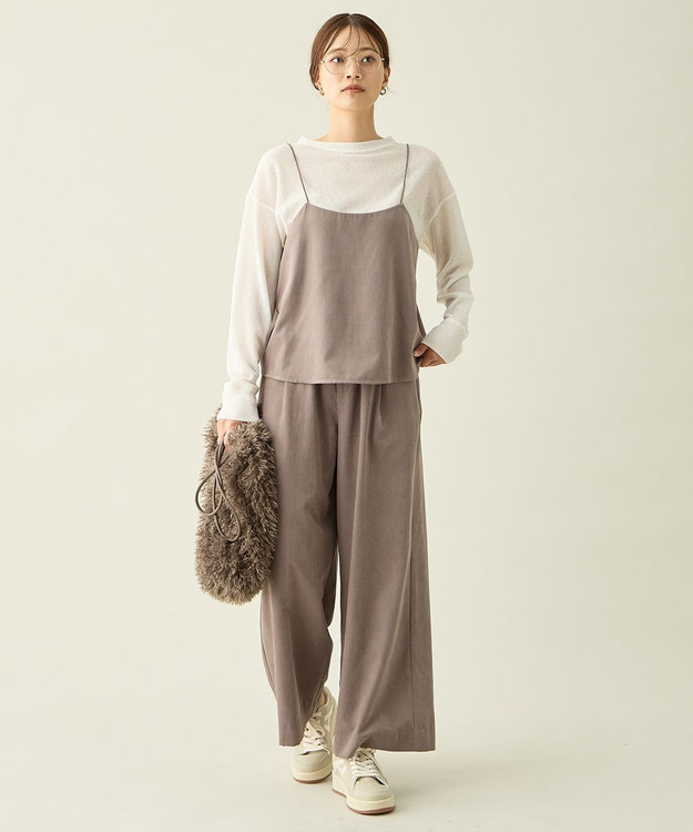 ANY L 【2SET】ビスチェ×パンツセット モカ