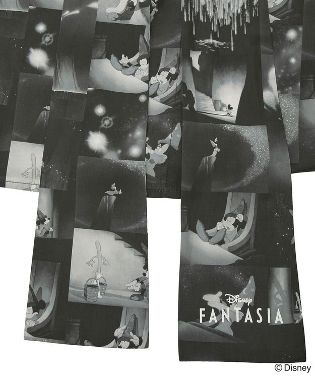 Green Parks ＦＡＮＴＡＳＩＡ／総柄ボウタイブラウス Black