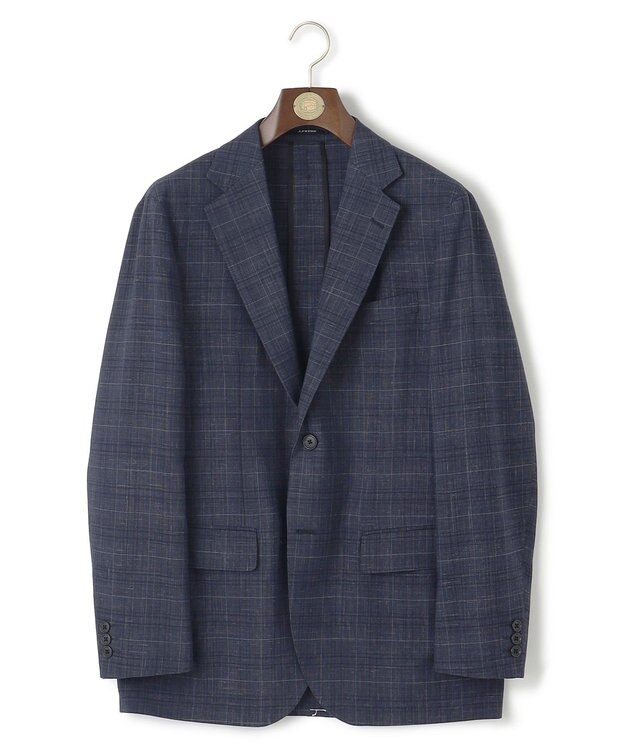 J.PRESS MEN 【WEB・一部店舗限定】ウールリネンチェック ジャケット ネイビー系4