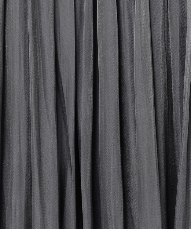 ANY 【ウエストゴム】シャイニーギャザースカート チャコール