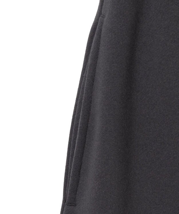 WEGO 【ウエストゴム】グラフィック刺繍裏起毛ワイドSWTパンツ ダークグレー