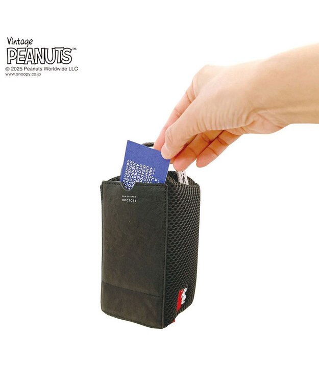ROOTOTE 8434【スヌーピー】IP.ベビールー.ウエッファ.ピーナッツ-0K 03：ブラック