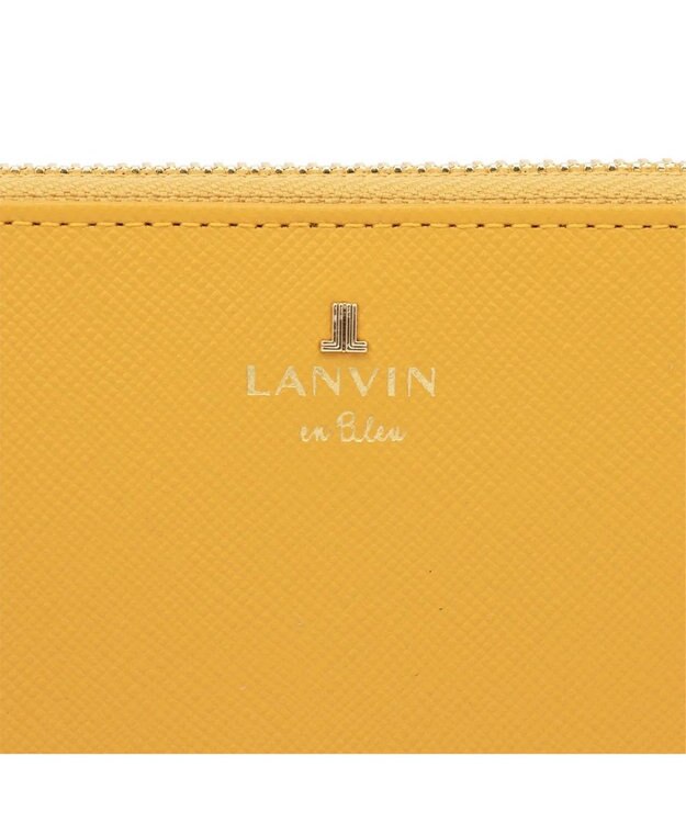 LANVIN en Bleu リュクサンブールカラー ラウンド長財布 マスタード