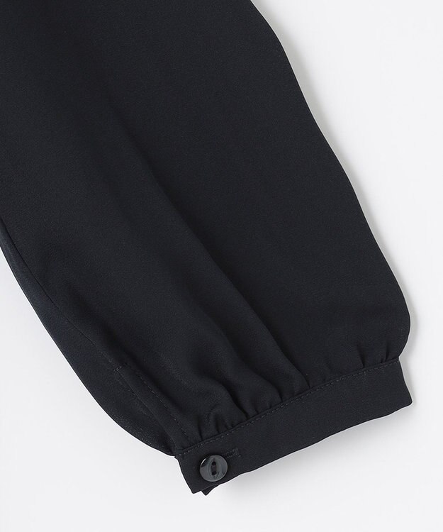 組曲 KIDS 【150-170cm】シフォンプリーツコンビ ワンピース ネイビー系