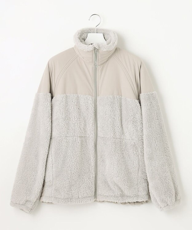 UNFILO MENS MOVE TEX フリースブルゾン ライトグレー系