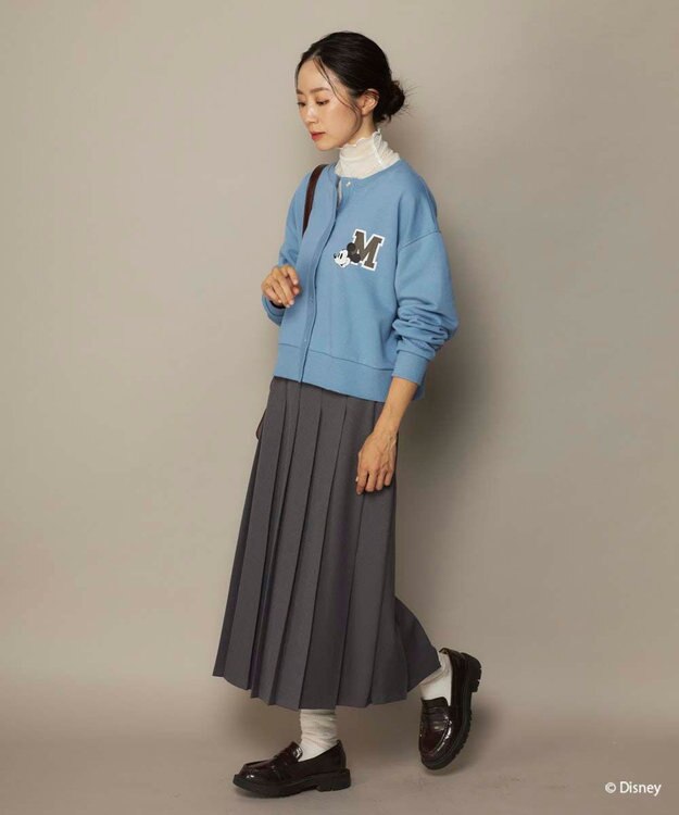 OP／FILA 【ocean pacific】ミッキー/裏毛カーディガン【Disney/ディズニー】 ブルー