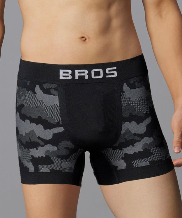 WACOAL MEN ボクサーパンツ 【EVERYDAY BOXER】 吸汗速乾 立体成型 前閉じ 下着 メンズ GT3491 /ブロス バイ ワコールメン ブラック