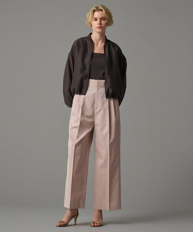 uncrave 【撥水・花粉防止・洗濯機洗い可】クリアツイル ワイドパンツ（uncrave STANDARD） ピンク