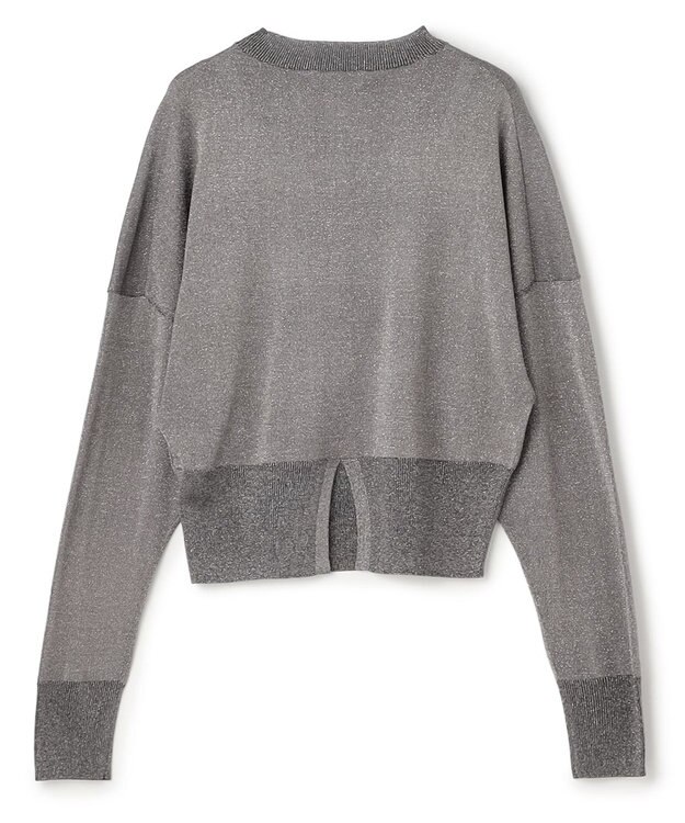 uncrave ラメニット プルオーバー シルバーグレー