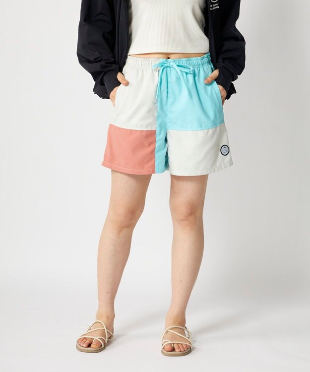 OP／FILA 【RUSTY】ブロック切替えボードショーツ ベージュ