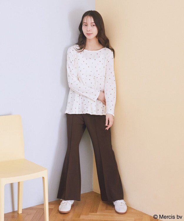 earth music&ecology 【予約】miffy/earth おやすみイラストT ベージュ