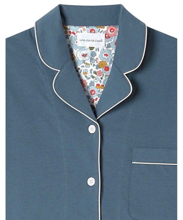 une nana cool 【綿100％】ハイゲージ天竺パジャマ　ＭＡＤＥ　ＷＩＴＨ　ＬＩＢＥＲＴＹ　ＦＡＢＲＩＣ BU