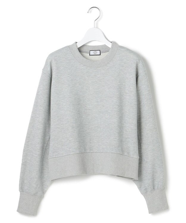 J.PRESS YORK STREET 【WOMEN】ラメ裏毛クルーネック スウェット ライトグレー系