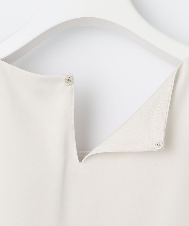 23区 L 【洗える】シルキーデシン ギャザー カットソー ベージュ系